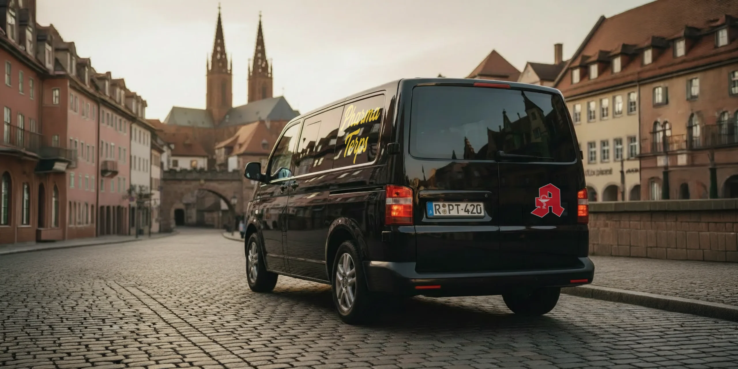Lieferfahrzeug von PharmaTerps Cannabis Apotheke Regensburg